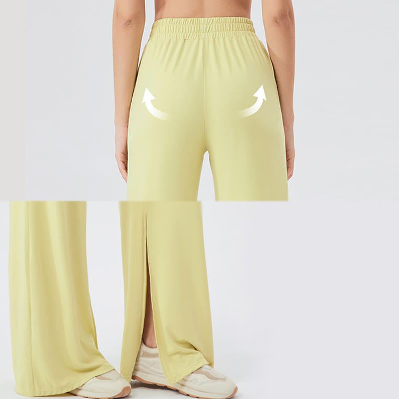 Pantalon de yoga décontracté léger et aéré à jambes larges Olivenorma - image 7