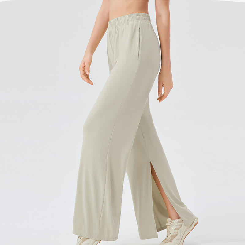 Pantalon de yoga décontracté léger et aéré à jambes larges Olivenorma - image 25