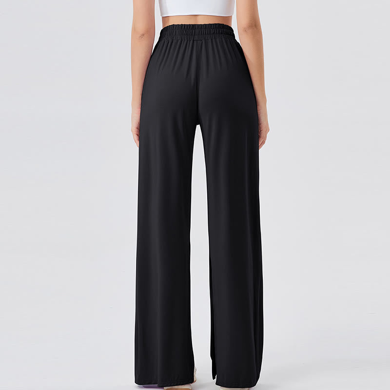 Pantalon de yoga décontracté léger et aéré à jambes larges Olivenorma - image 15