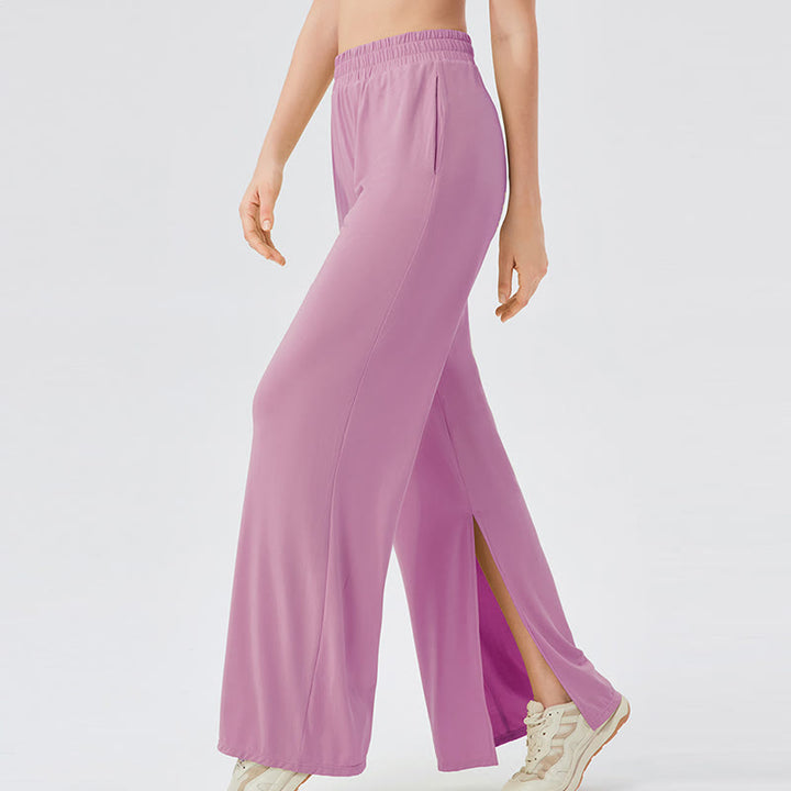 Pantalon de yoga décontracté léger et aéré à jambes larges Olivenorma - image 21