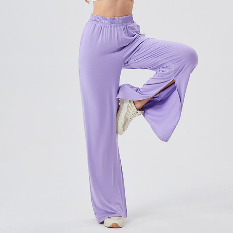 Pantalon de yoga décontracté léger et aéré à jambes larges Olivenorma - image 10