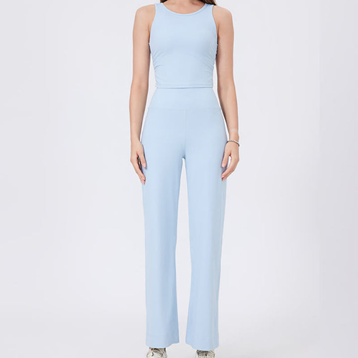 Pantalon de yoga extensible polyvalent Olivenorma coupe droite taille moyenne - image 8