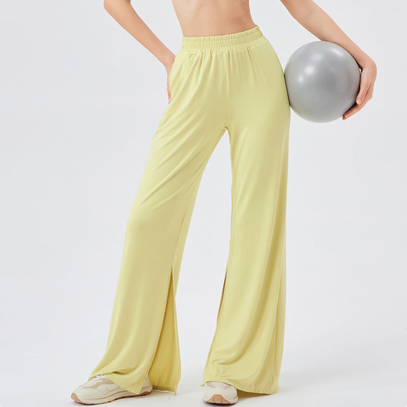 Pantalon de yoga décontracté léger et aéré à jambes larges Olivenorma - image 3