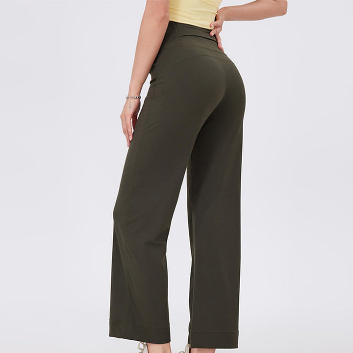 Pantalon de yoga extensible polyvalent Olivenorma coupe droite taille moyenne - image 17
