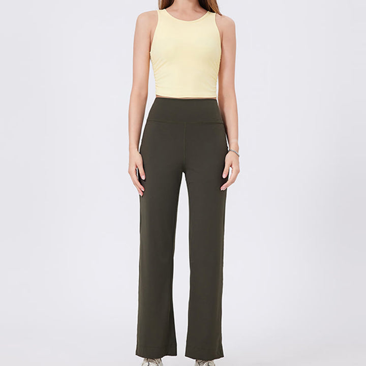 Pantalon de yoga extensible polyvalent Olivenorma coupe droite taille moyenne - image 18