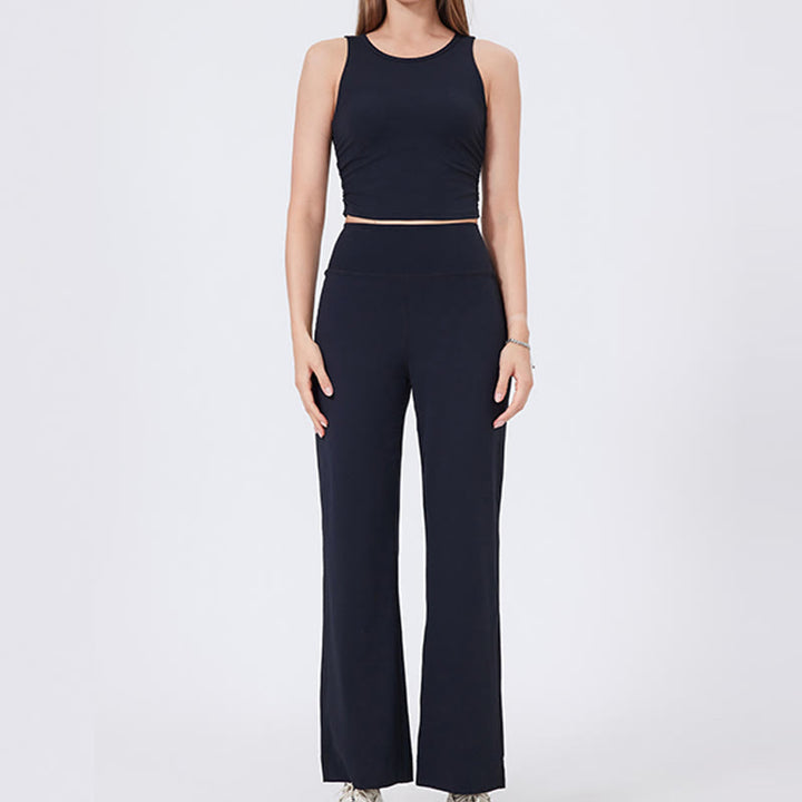 Pantalon de yoga extensible polyvalent Olivenorma coupe droite taille moyenne - image 24