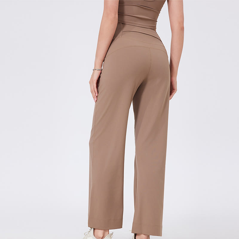 Pantalon de yoga extensible polyvalent Olivenorma coupe droite taille moyenne - image 14