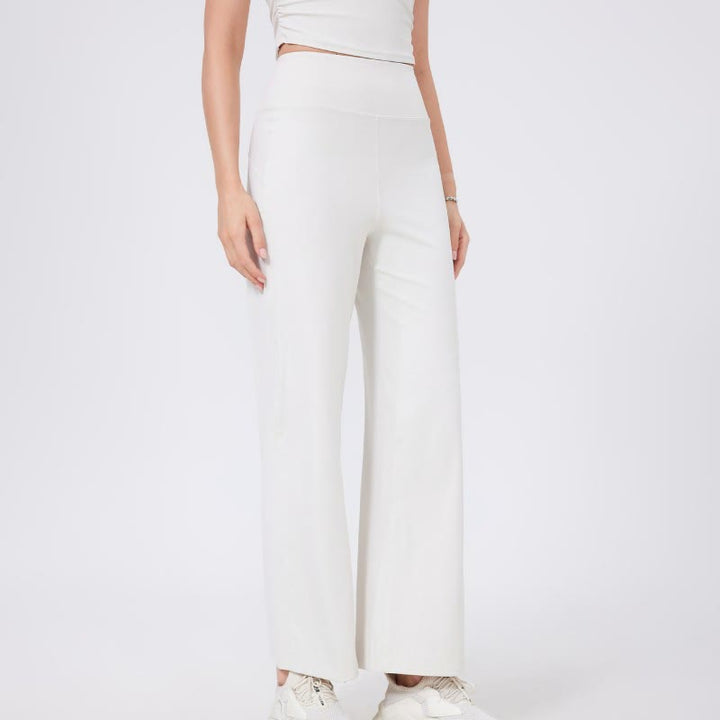 Pantalon de yoga extensible polyvalent Olivenorma coupe droite taille moyenne - Blanc - XL - image 9
