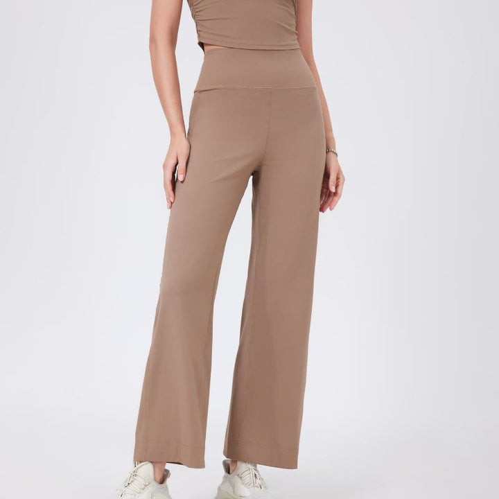 Pantalon de yoga extensible polyvalent Olivenorma coupe droite taille moyenne - Kaki - XL - image 12
