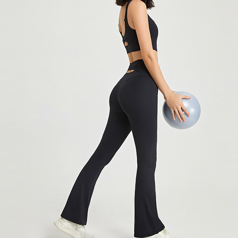 Olivenorma Leggings évasés d'entraînement pour femmes Pantalon de yoga taille haute - image 8