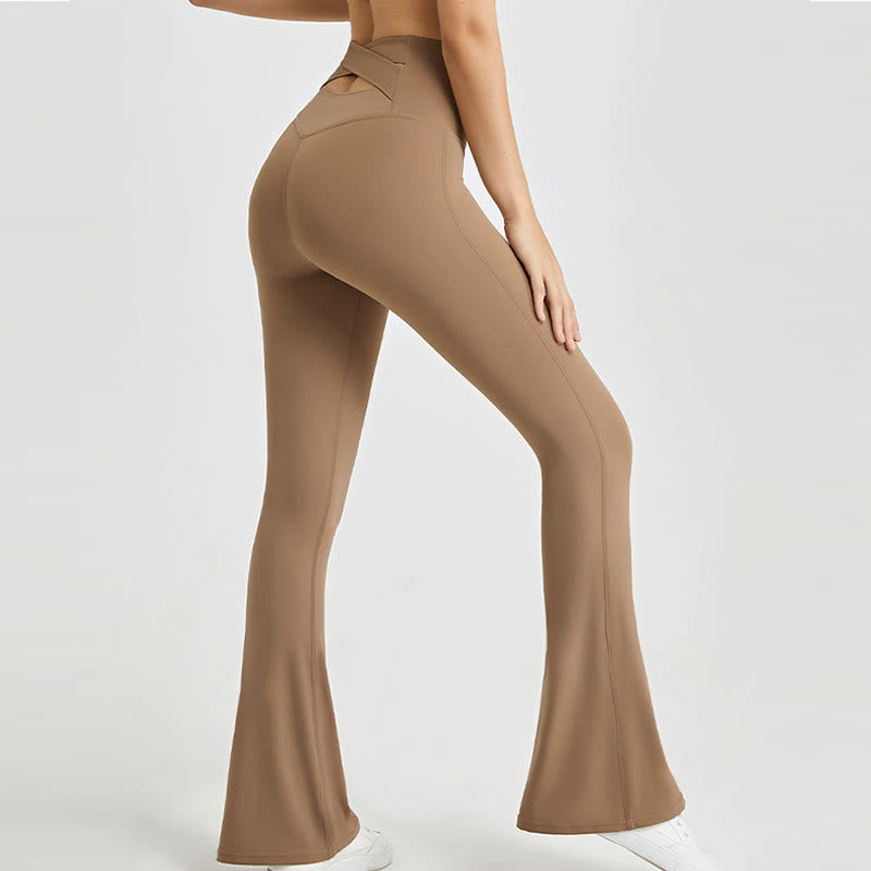 Olivenorma Leggings évasés d'entraînement pour femmes Pantalon de yoga taille haute - image 3