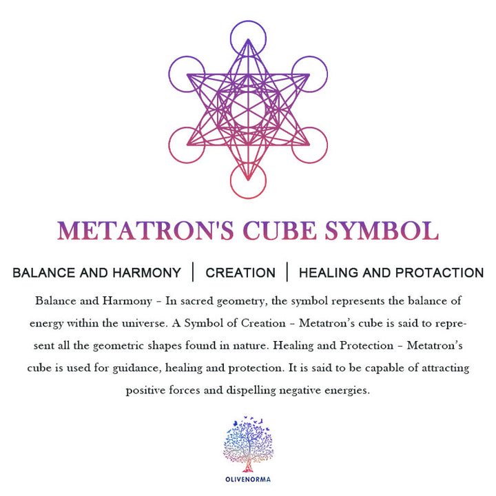 T-shirt col V imprimé géométrique recto verso Olivenorma Cube de Metatron  - image 8