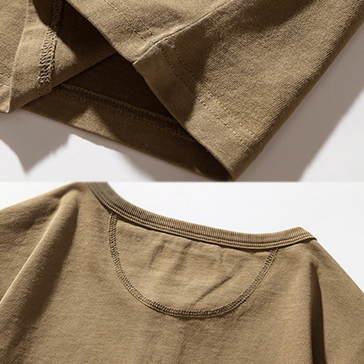Olivenorma Chemises vintage à manches longues et boutons en coton pour homme, collection automne-hiver - image 8
