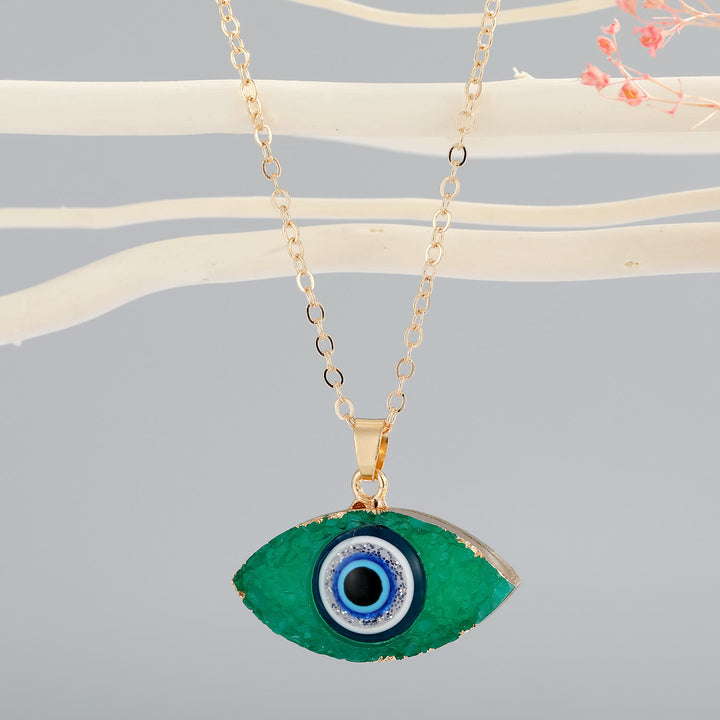 Collier énergétique contre le mauvais œil en quartz clair Olivenorma - Aventurine verte - image 10