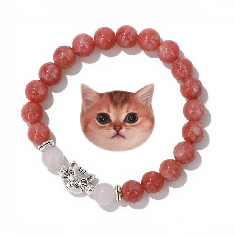 Bracelet de perles en pierres précieuses Olivenorma Cat Magic - Cornaline - image 7