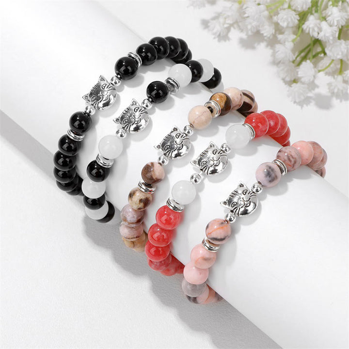 Bracelet de perles en pierres précieuses Olivenorma Cat Magic - image 18