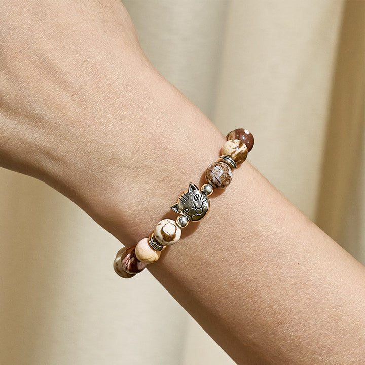 Bracelet de perles en pierres précieuses Olivenorma Cat Magic - image 2