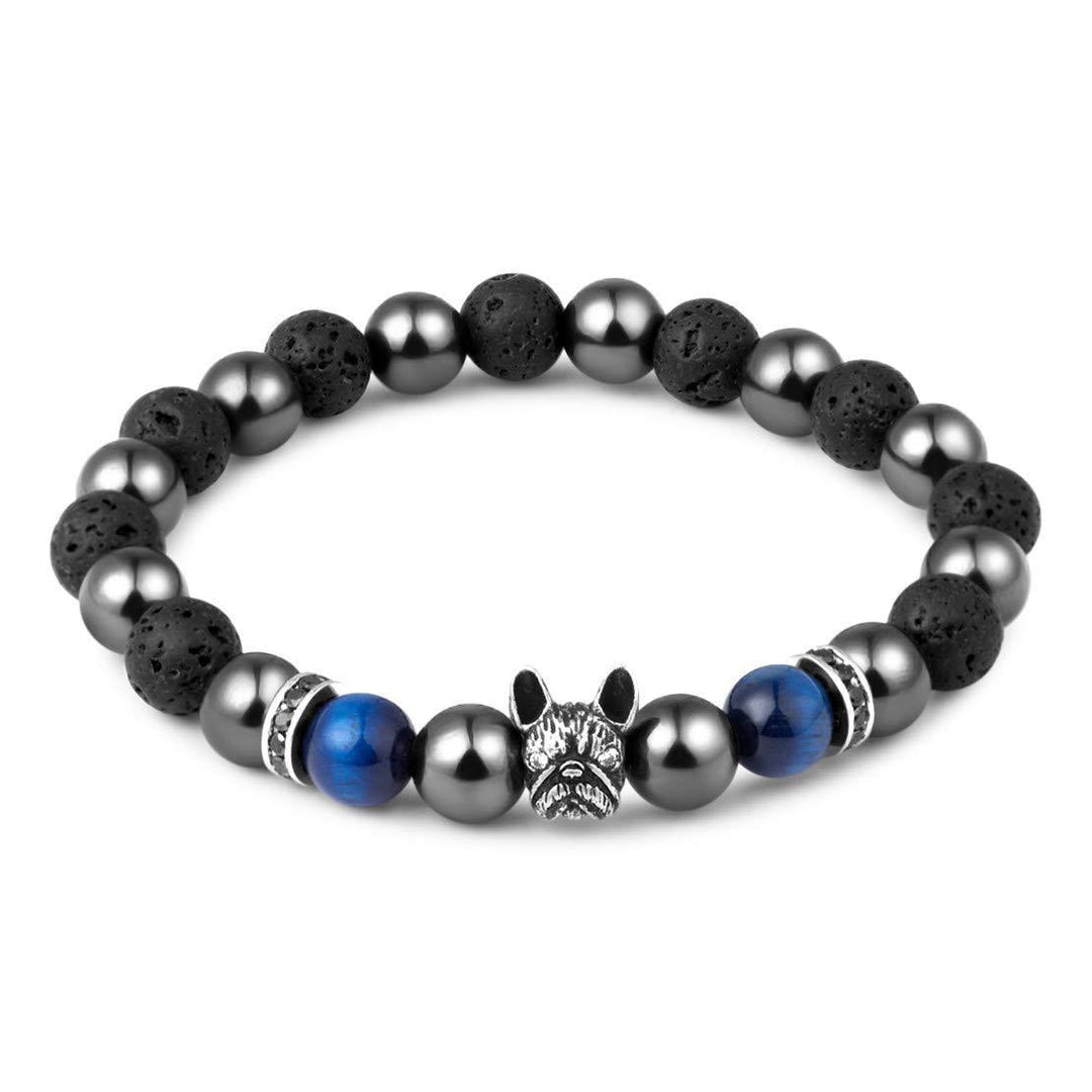 Bracelet commémoratif en pierres précieuses Olivenorma pour bouledogue français - image 2