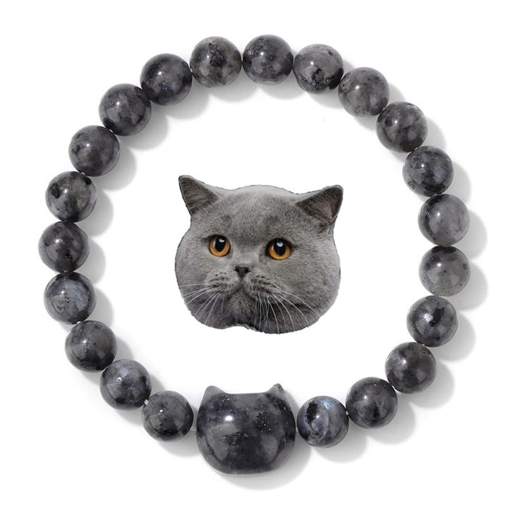 Bracelet de protection pour chats errants Olivenorma avec carte - Labradorite - Avec carte - image 4
