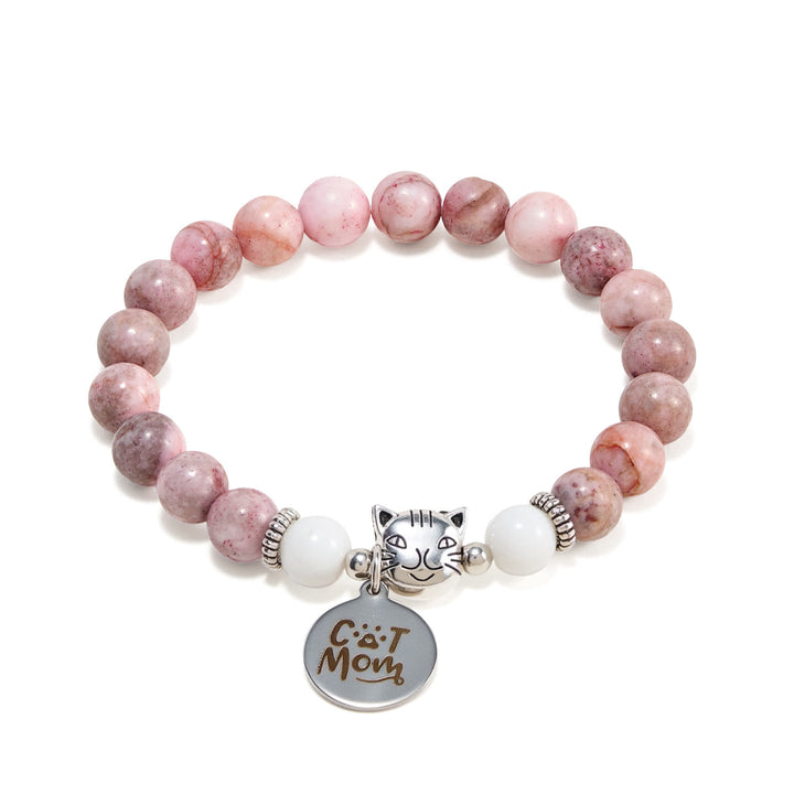 Bracelet en cristal fait main Olivenorma , fière maman de chat, amoureux des chats - image 4