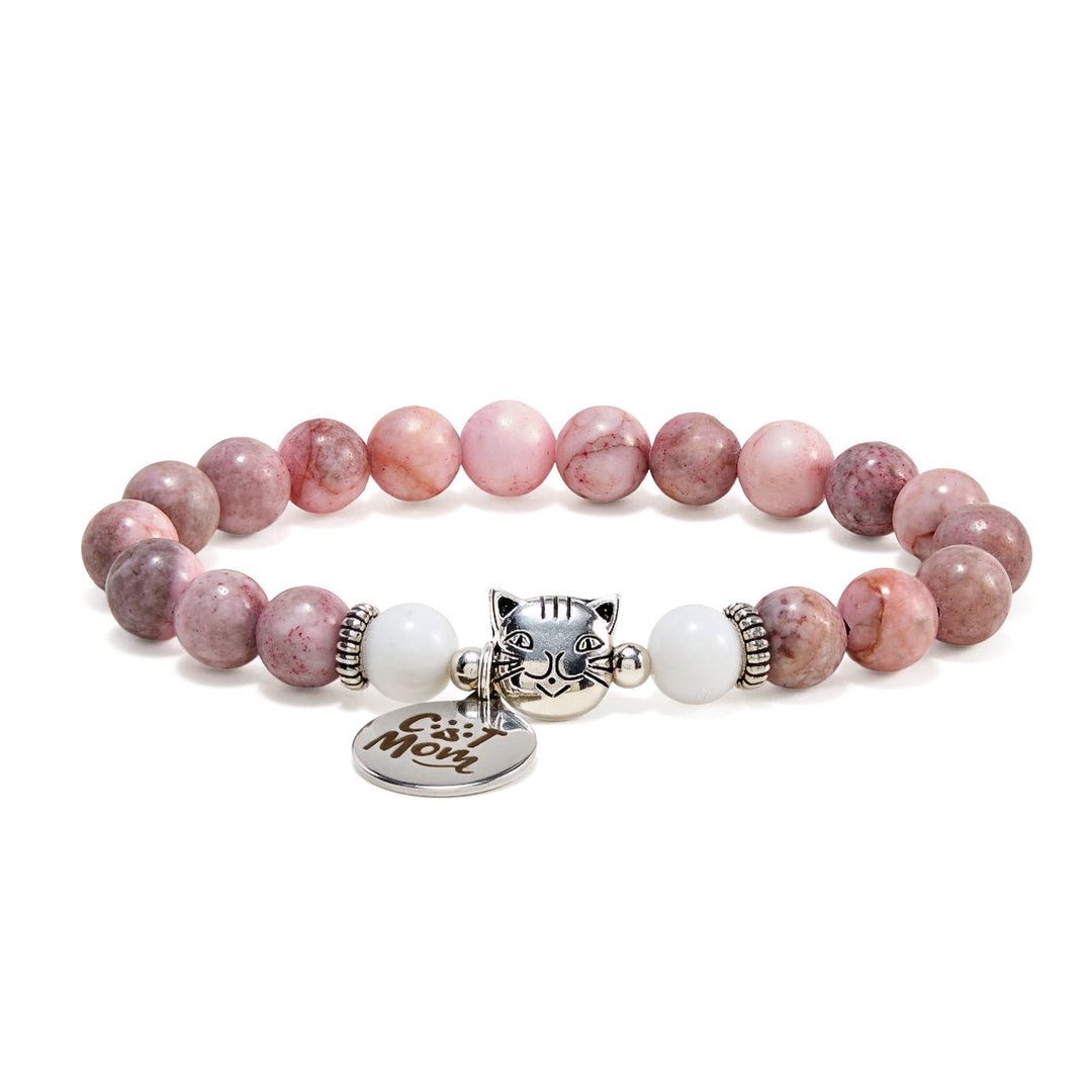 Bracelet en cristal fait main Olivenorma , fière maman de chat, amoureux des chats - image 3