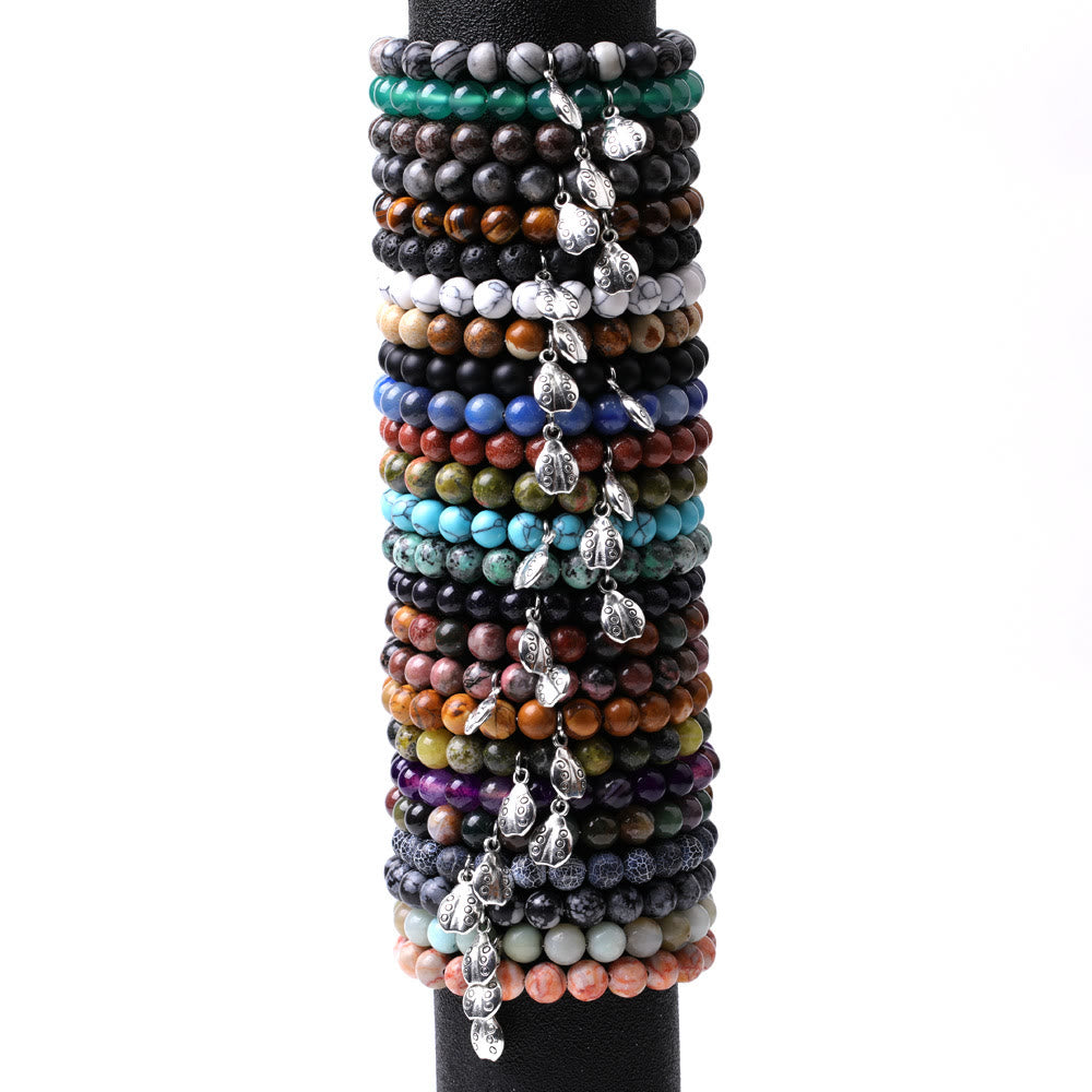Bracelet Olivenorma Lucky 7 Coccinelle avec breloque en pierres précieuses - image 50