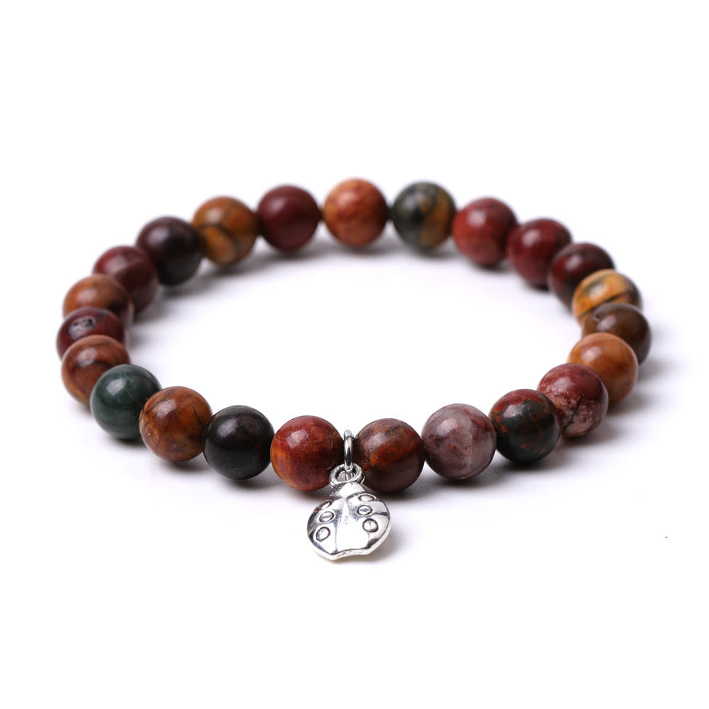Bracelet Olivenorma Lucky 7 Coccinelle avec breloque en pierres précieuses - image 8