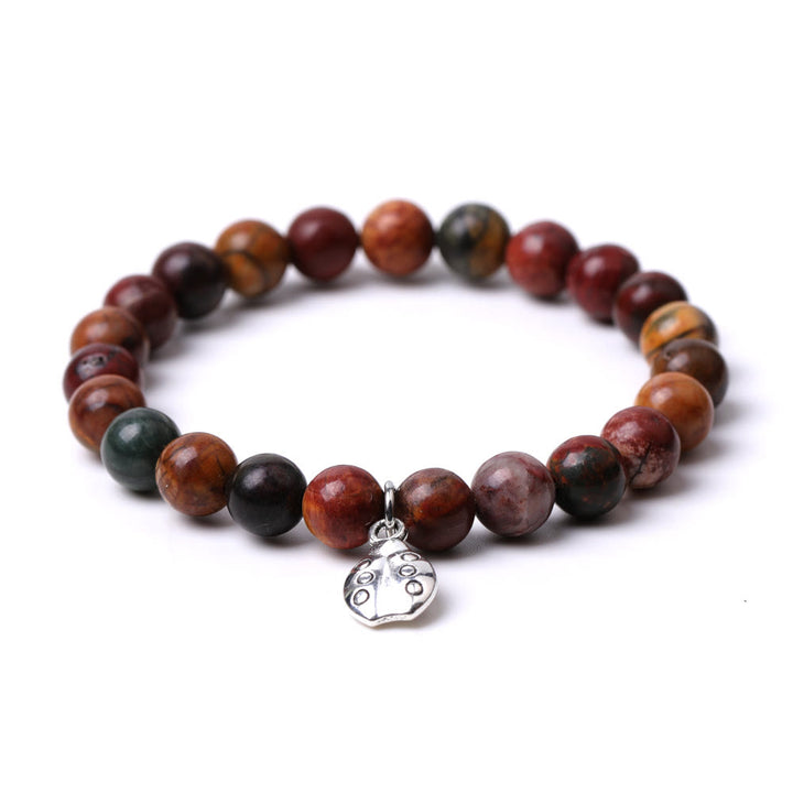 Bracelet Olivenorma Lucky 7 Coccinelle avec breloque en pierres précieuses - image 8
