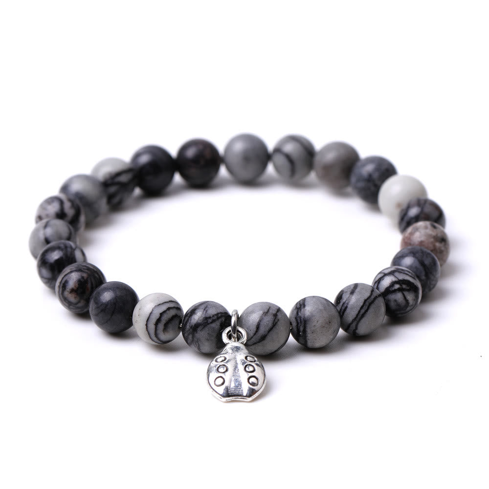 Bracelet Olivenorma Lucky 7 Coccinelle avec breloque en pierres précieuses - image 44