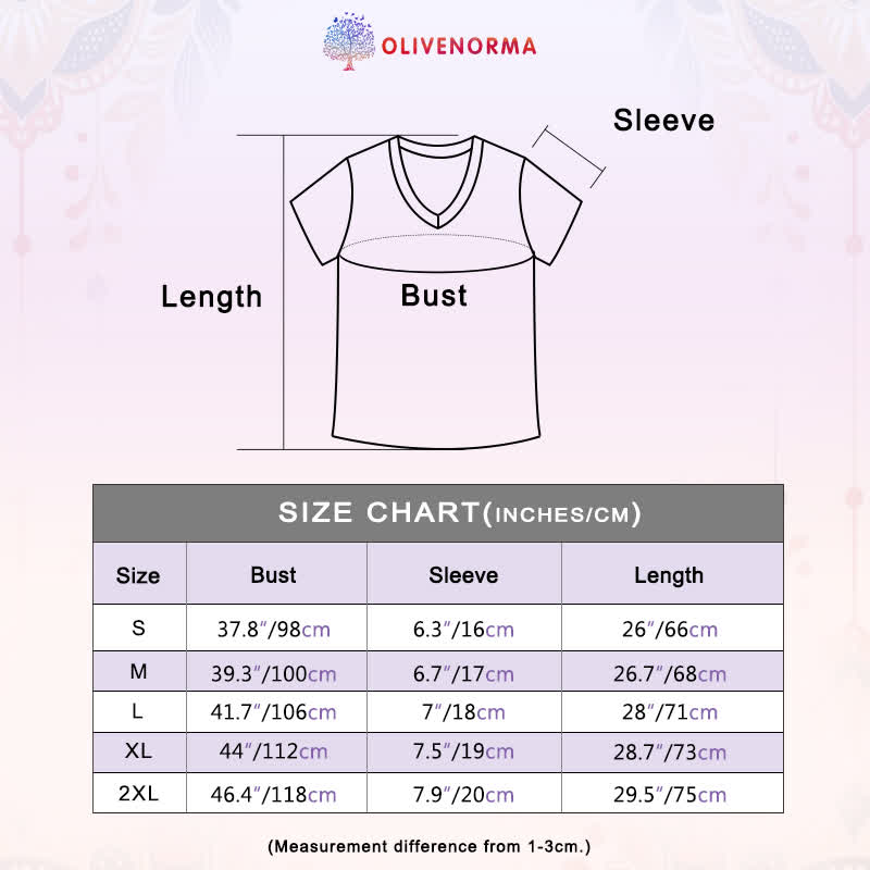 Olivenorma Mandala Lotus Boho Fleur Yoga T-shirt col V - image 27