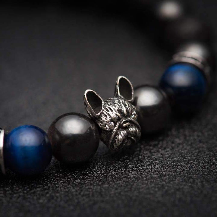 Bracelet commémoratif en pierres précieuses Olivenorma pour bouledogue français - image 4