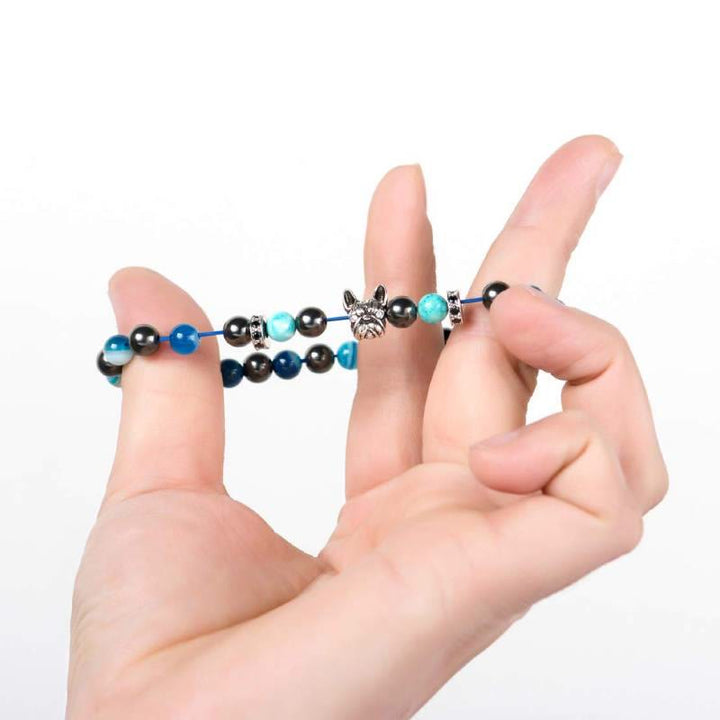 Bracelet commémoratif en pierres précieuses Olivenorma pour bouledogue français - image 7