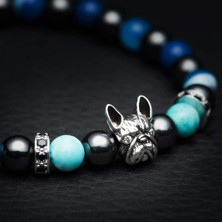 Bracelet commémoratif en pierres précieuses Olivenorma pour bouledogue français - image 8