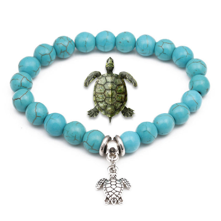 Bracelets Olivenorma Animaux Esprit Gardien Charm Turquoise - Tortue B - image 3
