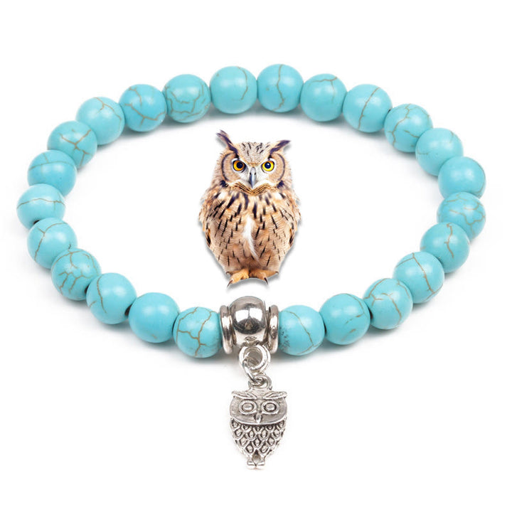 Bracelets Olivenorma Animaux Esprit Gardien Charm Turquoise - Hibou - image 8