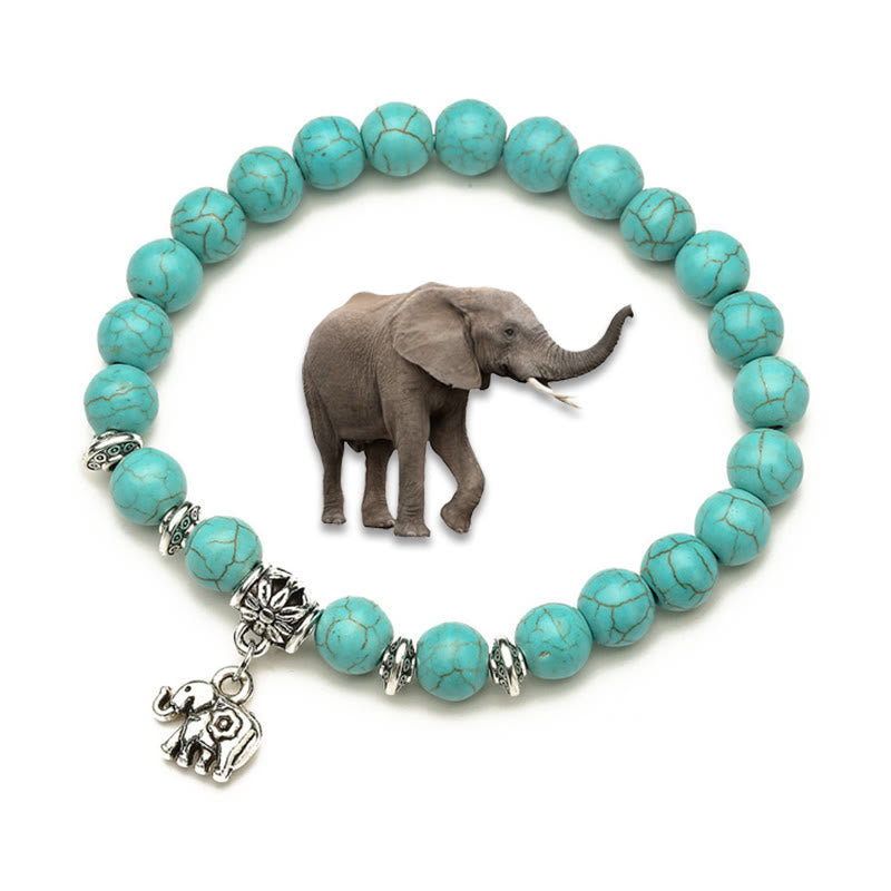 Bracelets Olivenorma Animaux Esprit Gardien Charm Turquoise - Éléphant B - image 7