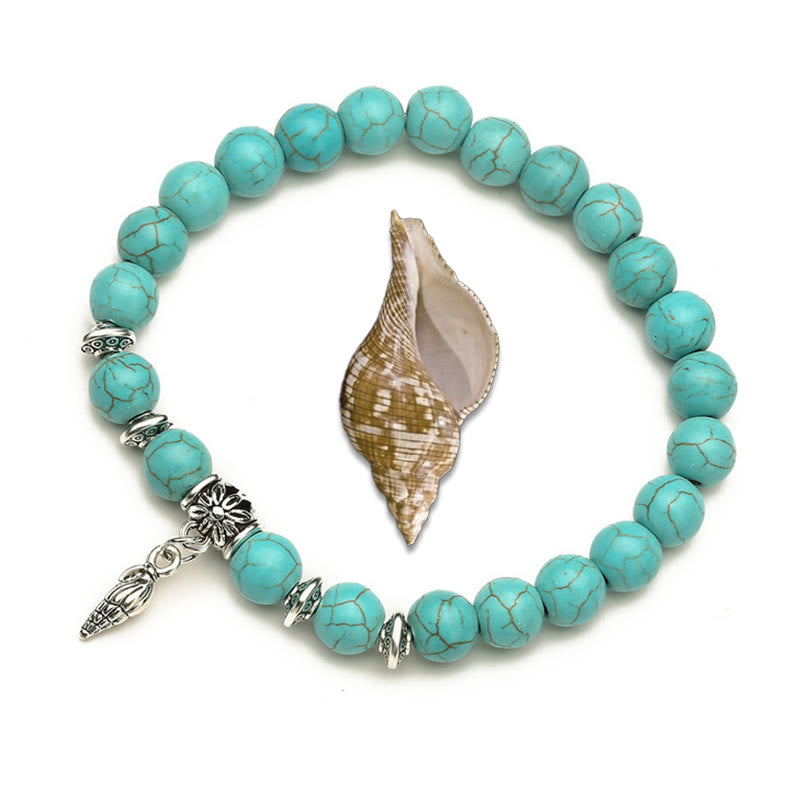 Bracelets Olivenorma Animaux Esprit Gardien Charm Turquoise - Coquille - image 5
