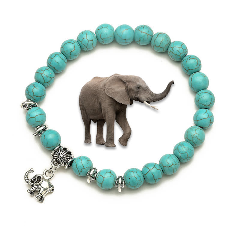 Bracelets Olivenorma Animaux Esprit Gardien Charm Turquoise - Éléphant A - image 6