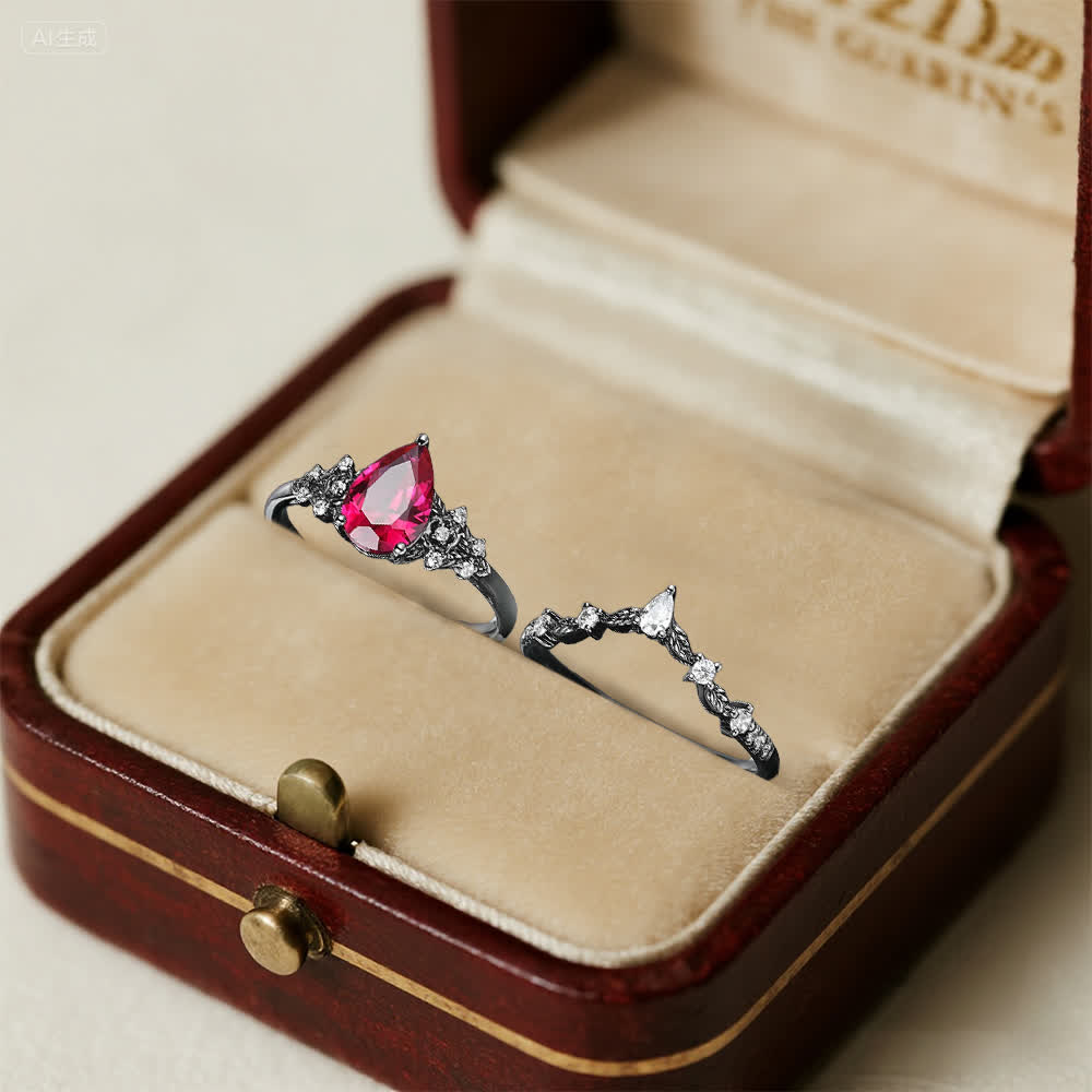 Olivenorma La Bague Couronne du Gardien Grenat et Obsidienne - image 4