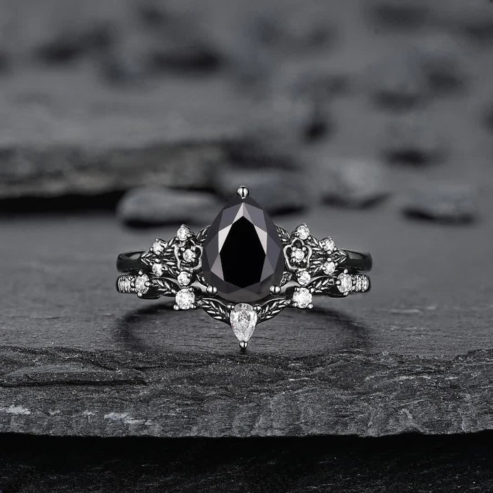 Olivenorma La Bague Couronne du Gardien Grenat et Obsidienne - image 16