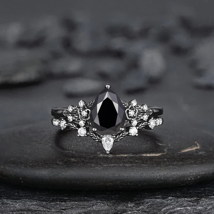Olivenorma La Bague Couronne du Gardien Grenat et Obsidienne - image 13