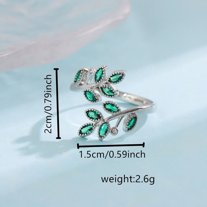 Bague Feuille Majesté de la Forêt Olivenorma - image 11