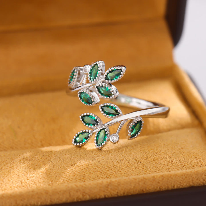Bague Feuille Majesté de la Forêt Olivenorma - image 10