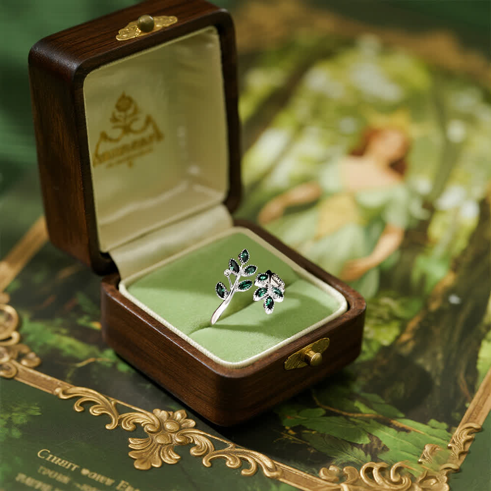 Bague Feuille Majesté de la Forêt Olivenorma - image 3