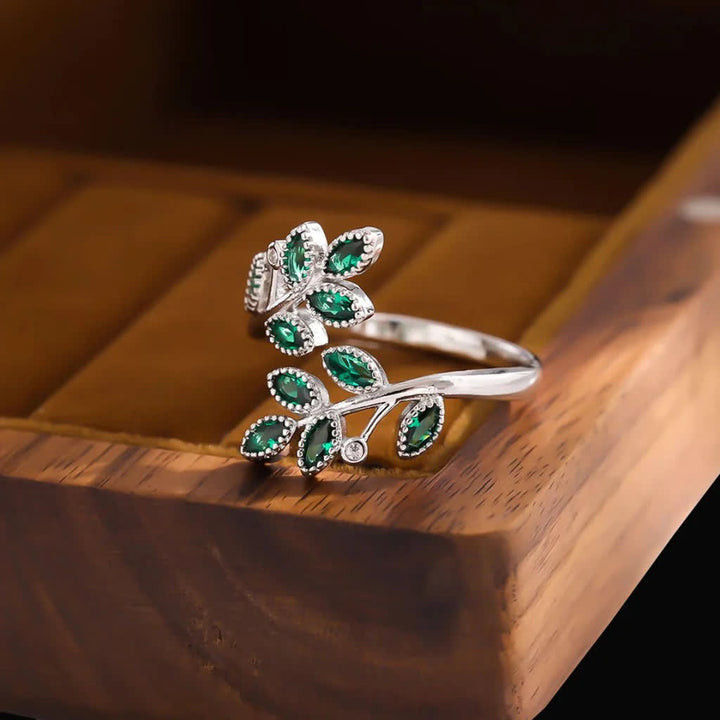 Bague Feuille Majesté de la Forêt Olivenorma - image 5