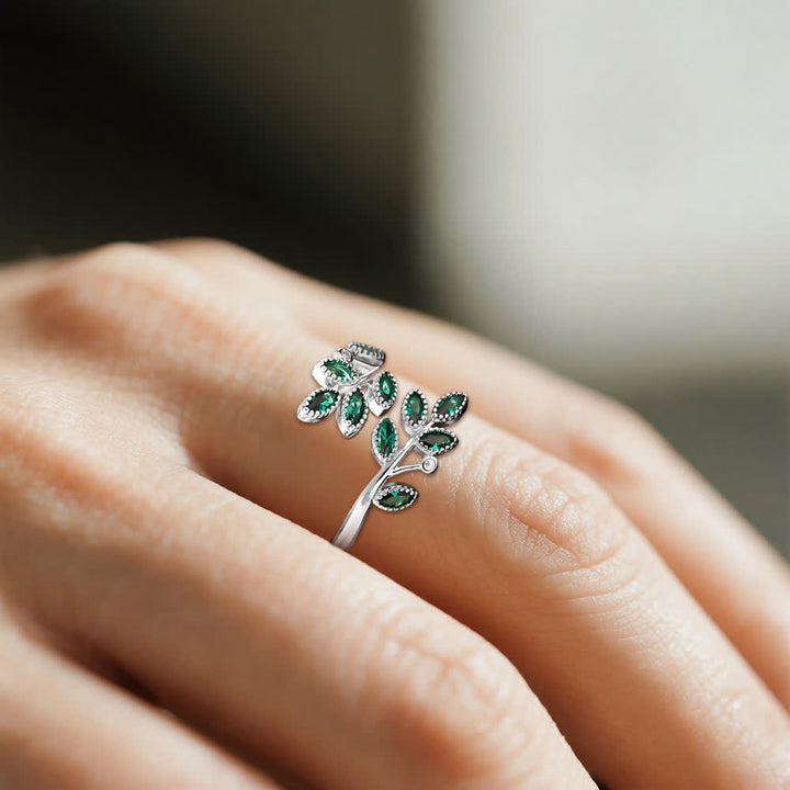 Bague Feuille Majesté de la Forêt Olivenorma - image 2