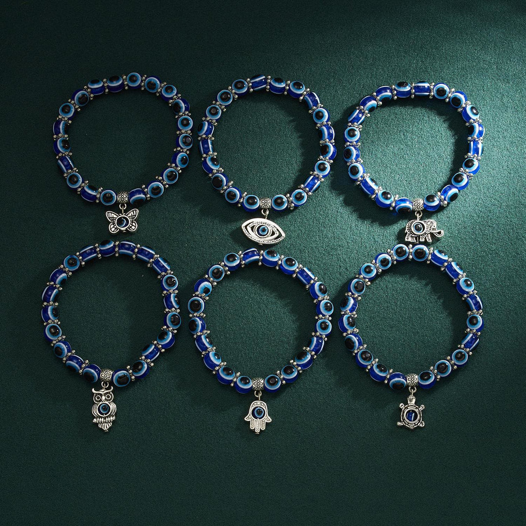 Bracelet de perles Olivenorma Double Guardians Evil Eye Animals Totem - image 12
