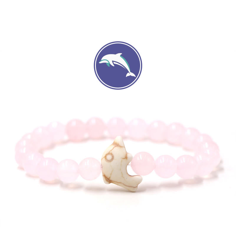 Bracelet en pierres précieuses Olivenorma Dolphin's Whisper - Quartz rose - image 22