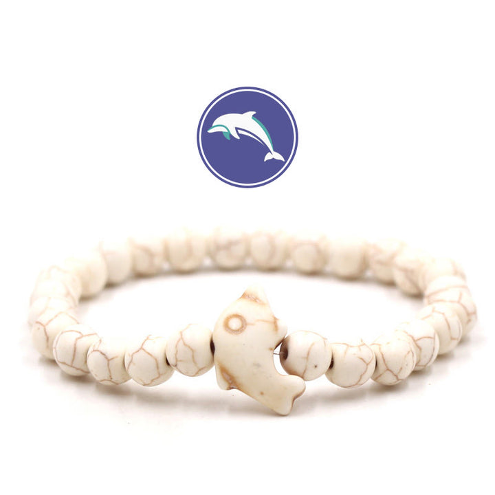 Bracelet en pierres précieuses Olivenorma Dolphin's Whisper - Turquoise blanche - image 3