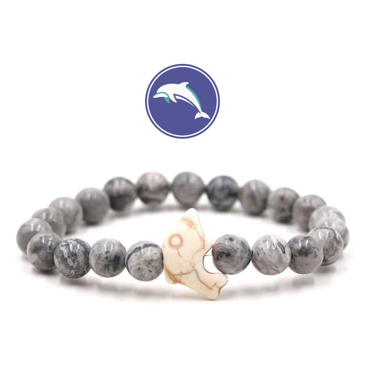 Bracelet en pierres précieuses Olivenorma Dolphin's Whisper - Jaspe gris - image 13